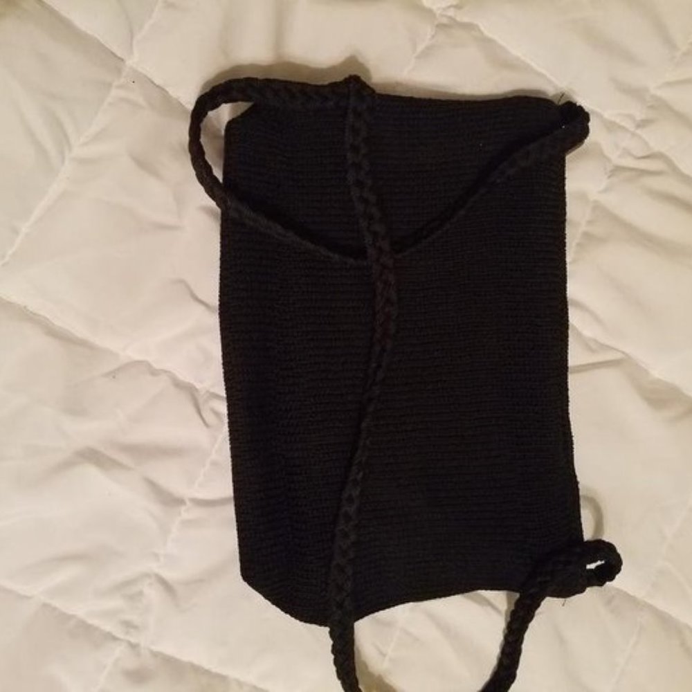 Black Macrame Bag - image 2